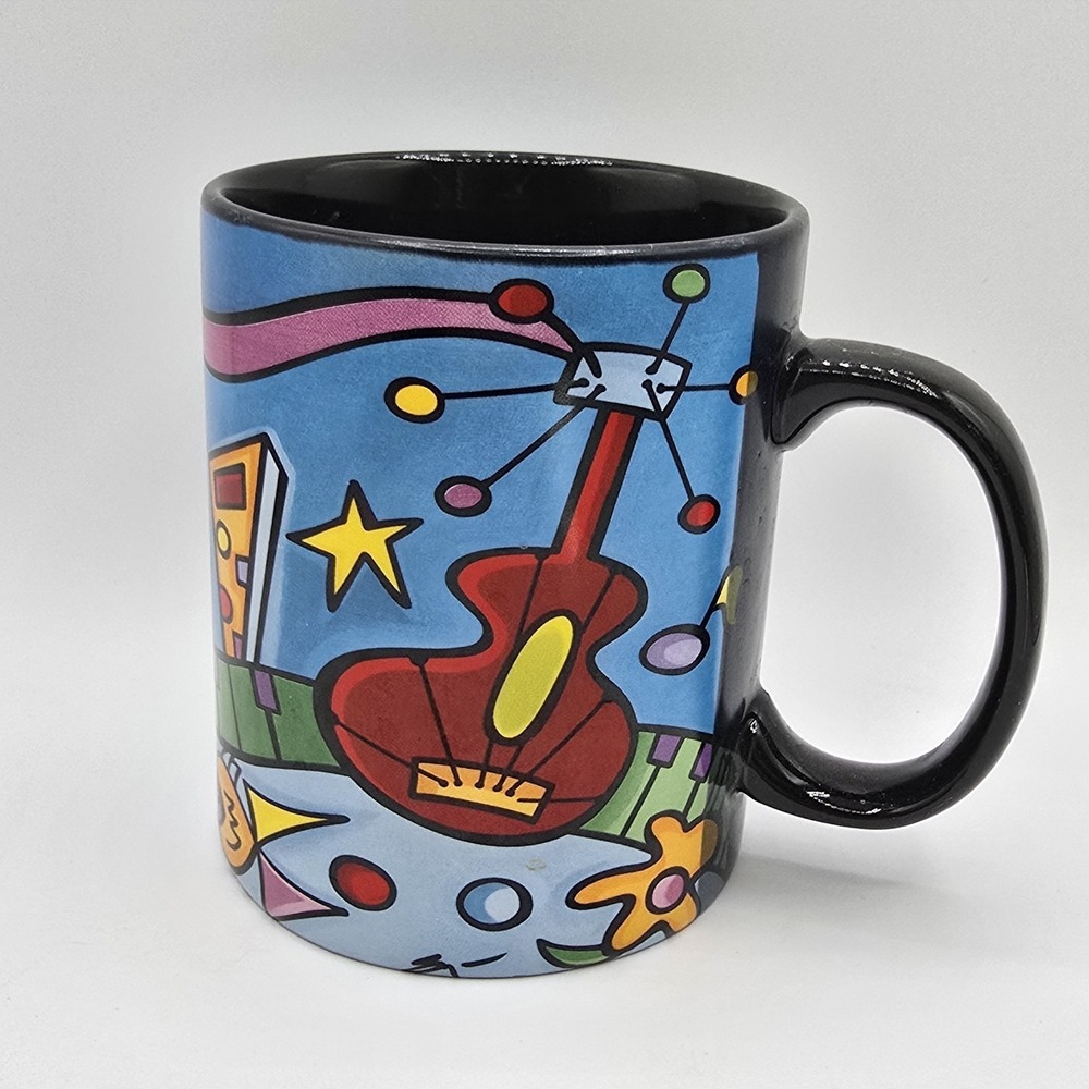 Sonya Paz Coffee Tea Mug Cup Deco Rhythm City‎ Fun Bold Colors